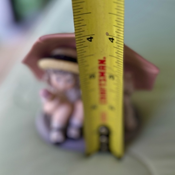 VTG Dainty Enesco Little Girl With Westie Dog Under Umbrella Cottagecore Accent - Picture 8 of 10